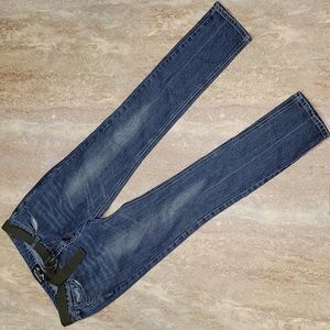 3/$25  THRILL JEANS WOMENS JUNIORS STRAIGHT LEG JEANS SIZE 11